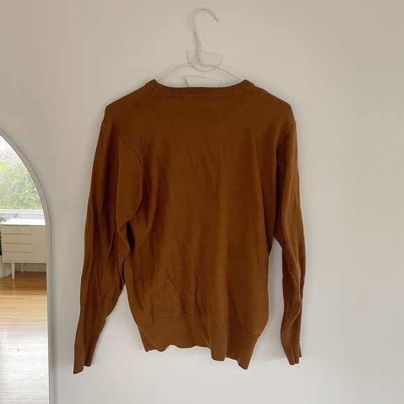 Vintage 30% Wool Burnt Orange Crewneck - Picture 7 of 9